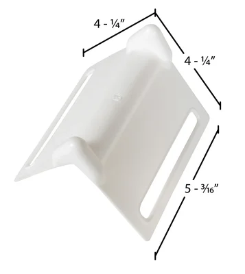 Vestil EDGE-P5 Plastic Edge Guards - dimensional drawing