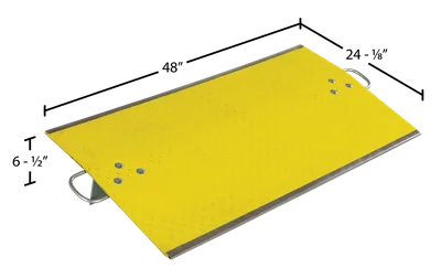 Vestil FGDP-4824-1000 Fiberglass Dock Plate - dimensional drawing
