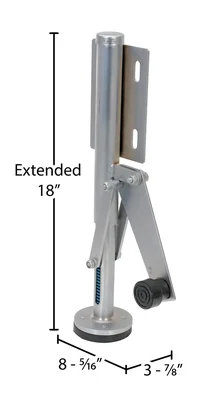 Vestil FL-LK-SMR-L Steel Left Mount Floor Lock - dimensional drawing