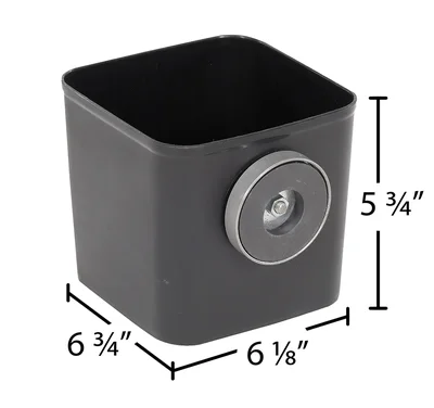 Vestil FTA-P-MSB-198 Plastic Fork Truck Magnetic Storage Bin - dimensional drawing