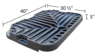 Vestil IBC-F-5 Polyethylene IBC Funnel 5 Gallon Capacity Black Do you want to transfer liquids to your IBC, but are consistently cleani - dimensional drawing