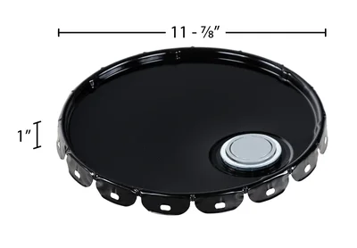 Vestil LID-STL-S Steel Spout Top Lid - dimensional drawing