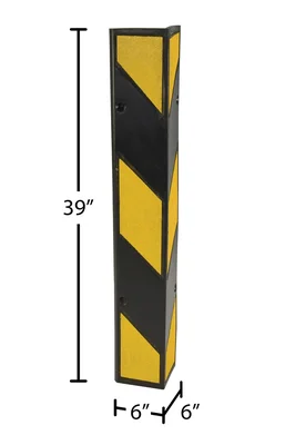 Vestil MRCG-39 Molded Rubber Corner Protector - dimensional drawing