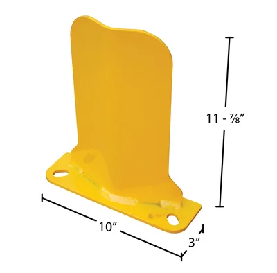 Vestil NPG6-12 Steel Low Profile Rack Guard - dimensional drawing