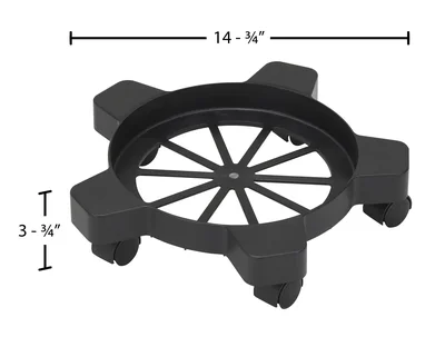 Vestil PDD-5 Plastic Drum Dolly 5-7 Gallon Buckets - dimensional drawing