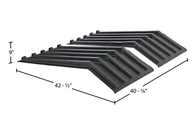 Vestil PLID-H-150 Polyethylene Heavy Duty H Style Hopper Lid - dimensional drawing