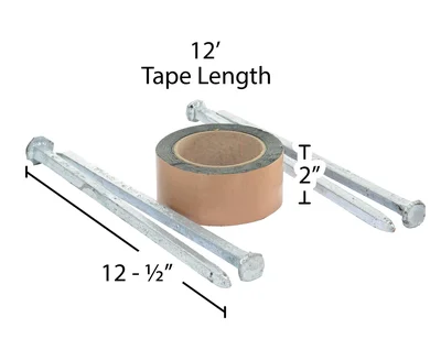 Vestil SB-36-AK Asphalt Kit For Speed Bumps With 4 Holes - dimensional drawing