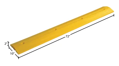 Vestil SB-36 Plastic Speed Bump Concrete Hardware - dimensional drawing