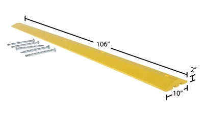 Vestil SBHA-108 Plastic Speed Bump Heavy Duty Asphalt Hardware - dimensional drawing