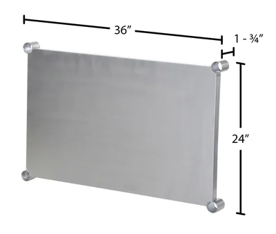 Vestil SSS-2436-SK Stainless Steel Shelving Kit - dimensional drawing