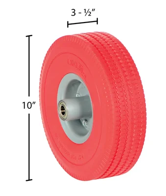 Vestil UFRD-10-WHL-58 Polyurethane Solid Foam Wheel - dimensional drawing