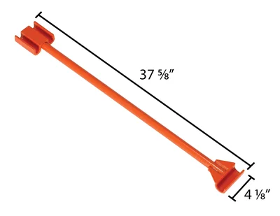 Vestil VHMH-TB-2 Steel Turning Bar Handle - dimensional drawing