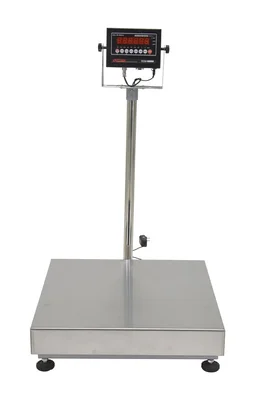 Vestil BS-915-2424-1000 Steel Bench Scale with Stainless Steel Tray