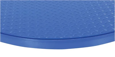 Vestil Steel 40 In. Carousel, 4K Capacity, Round Tread Top Plate Blue