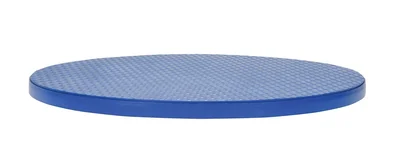 Vestil Steel 60 In. Carousel, 4K Capacity, Round Tread Top Plate Blue