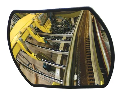 Vestil CNVX-2618 Acrylic Rectangular Convex Indoor Mirror 26 In