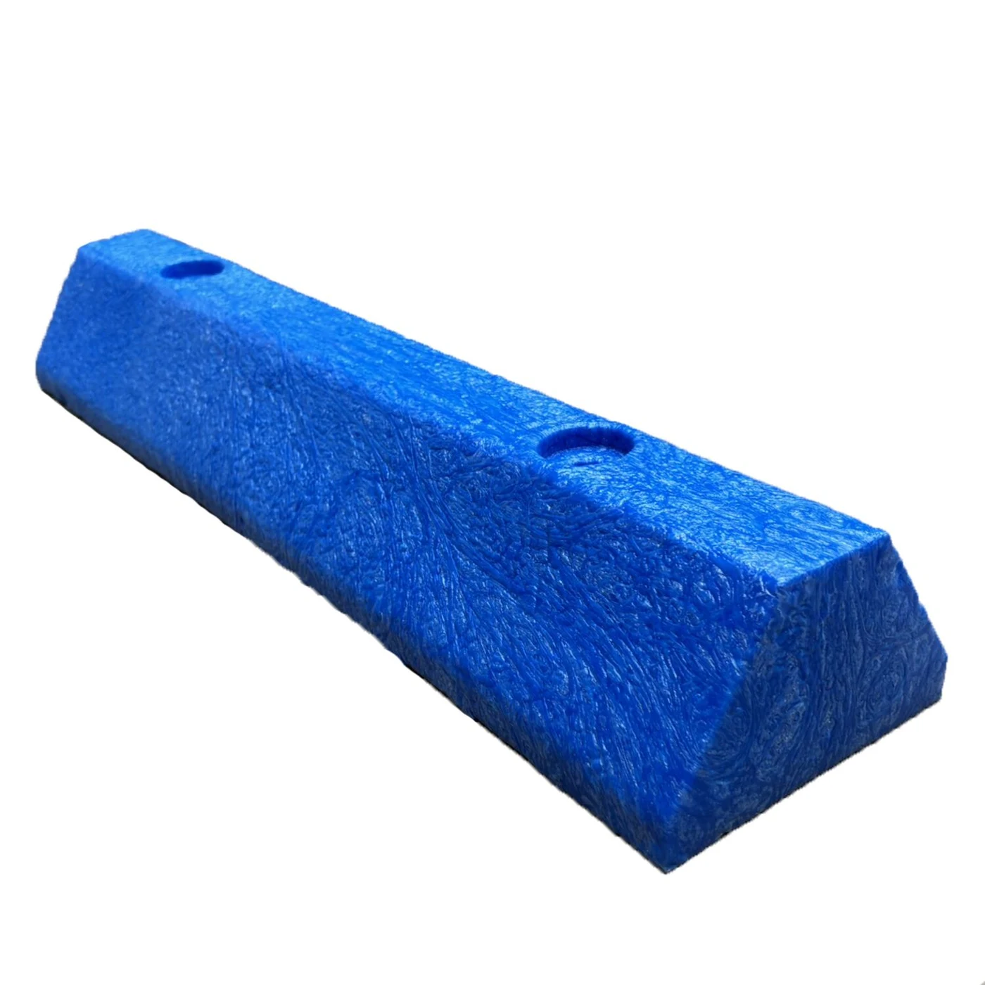 Vestil CS-S-24-BL Solid Recycled Plastic Parking Block 24 In