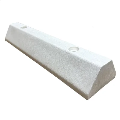 Vestil CS-S-24-WT Solid Recycled Plastic Parking Block 24 In