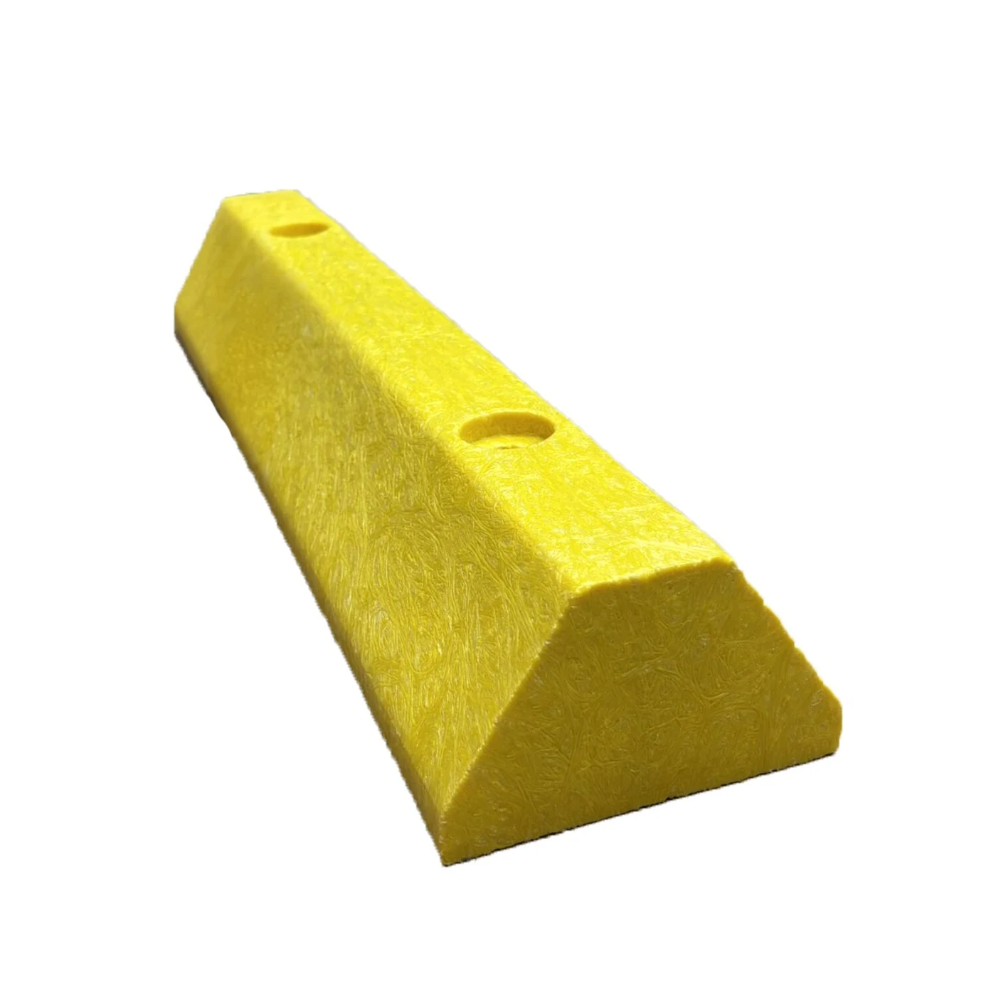 Vestil CS-S-24-YL Solid Recycled Plastic Parking Block 24 In