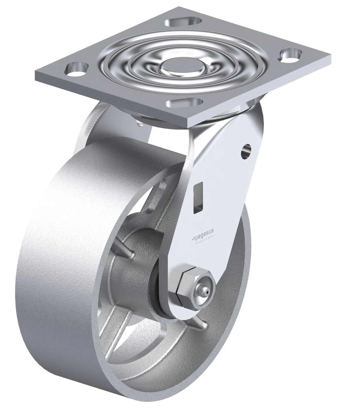 Vestil CST-BL-5X2CI-S Cast Iron/Steel Swivel Caster 5 In