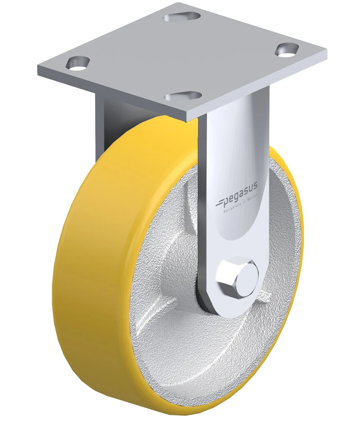 Vestil CST-BL-5X2PU-R Polyurethane Rigid Caster 5 In