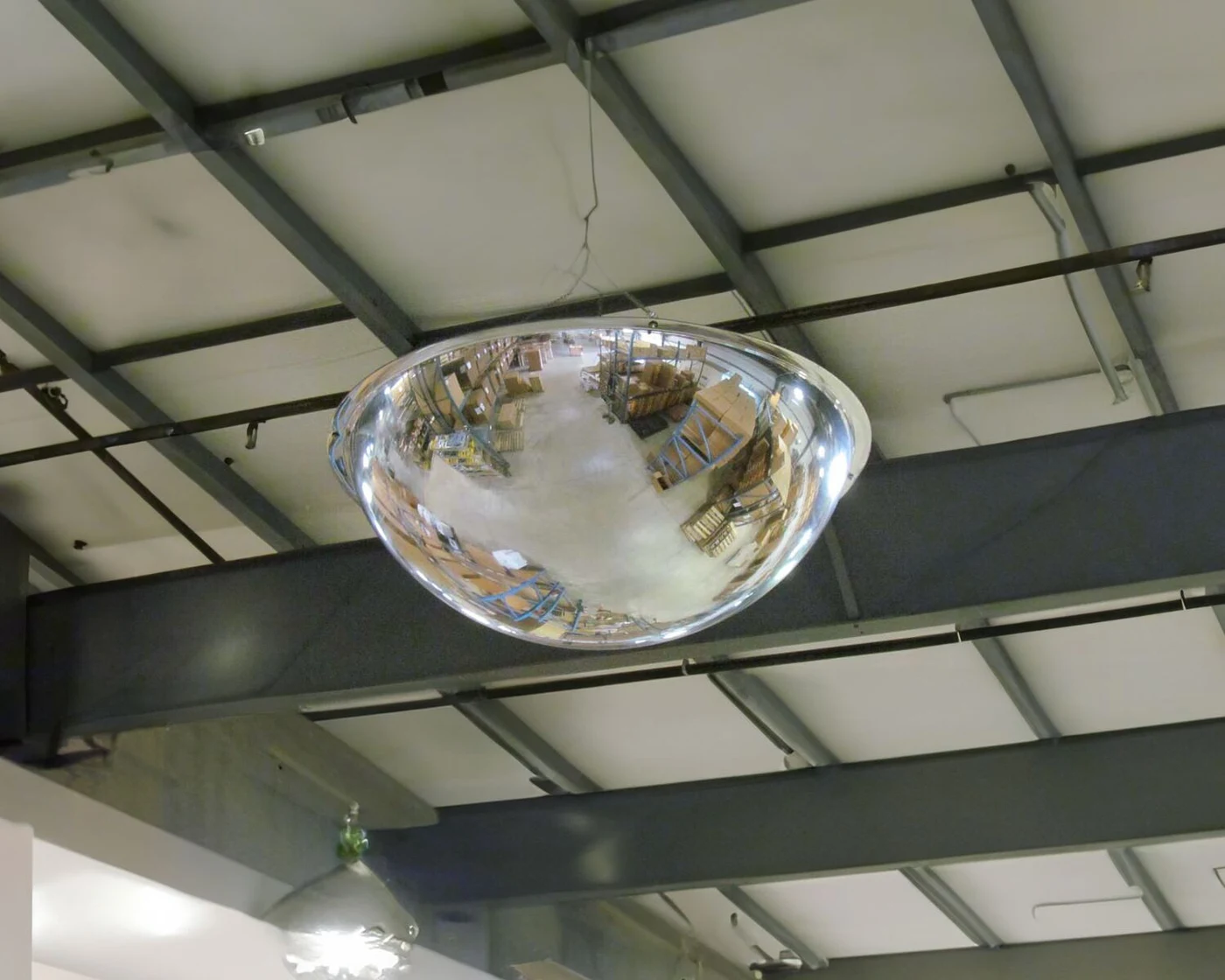 Vestil DOME-48 Acrylic Industrial Dome Mirror 48 in Diameter 360 Degrees 48+ Ft Viewing Distance Silver Our wide angle mirrored domes a
