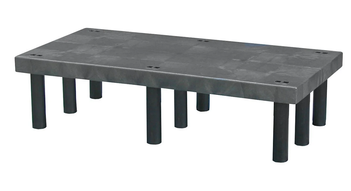 Vestil DRP-S-4824 Polyethylene Solid Top Dunnage Rack 48 In