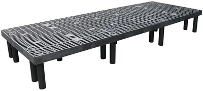 Vestil DRP-V-9636 Polyethylene Vented Top Dunnage Rack 96 In