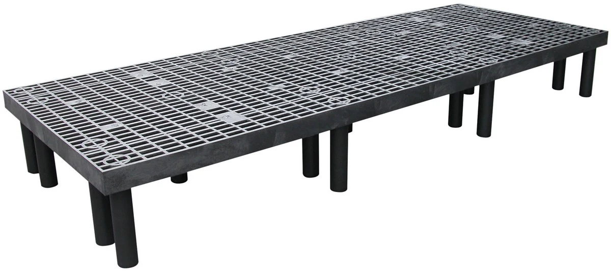 Vestil DRP-V-9636 Polyethylene Vented Top Dunnage Rack 96 In