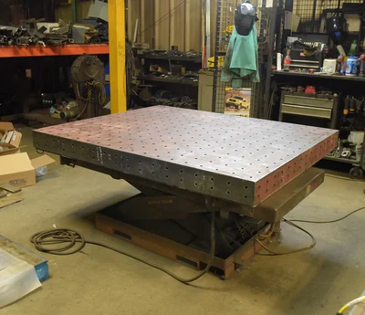 Vestil Steel Fabrication Fixture Table Top 48 In. x 60 In. Unpainted