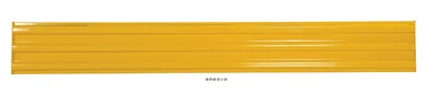 Vestil GR-F3R-BO-10-YL Steel 3 Ribbed Bolt On Style Guard Rail
