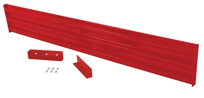 Vestil Steel 3 Ribbed Drop In Style Guard Rail 113.875 In. Length Red