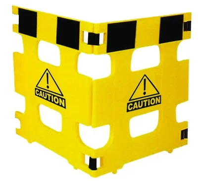 Vestil HG-2F Polyethylene 2 Panel Multi Purpose Barricades 74 In