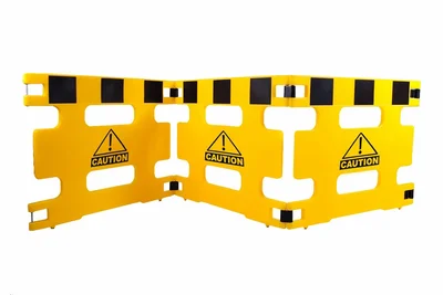 Vestil HG-3F Polyethylene 3 Panel Multi Purpose Barricades 111 In