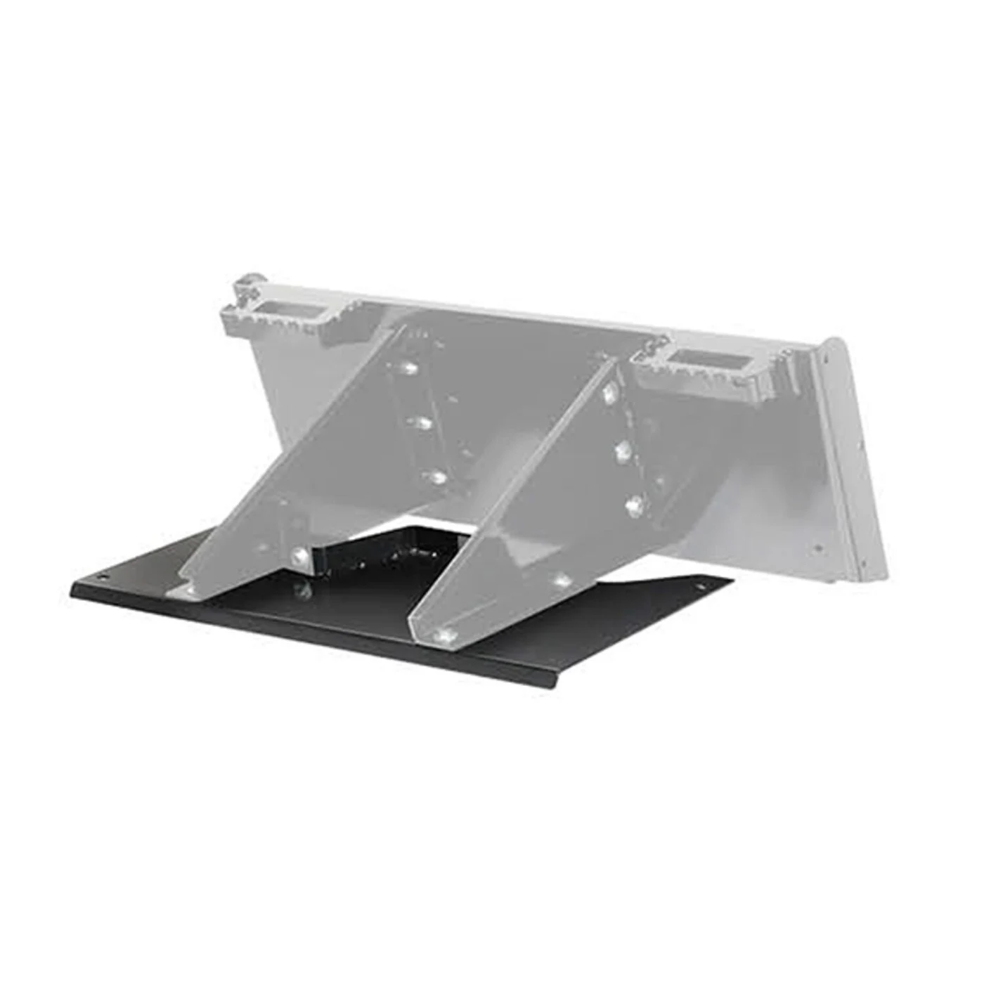 Vestil IMB-SSH-AP IMB Series Skid Steer Hitch Adapter Plate Steel Black Used in conjunction with the skid steer push hitch, model IMB-SSH