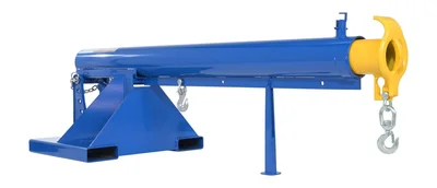 Vestil Steel Orbit Telescoping Lift Boom 24 In. Fork Pocket Center 4,000 Lb. Capacity Blue