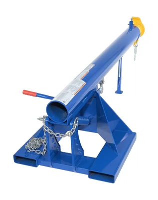 Vestil Steel Orbit Telescoping Lift Boom 24 In. Fork Pocket Center 4,000 Lb. Capacity Blue