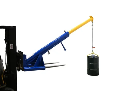 Vestil Steel Orbit Telescoping Lift Boom 24 In. Fork Pocket Center 4,000 Lb. Capacity Blue