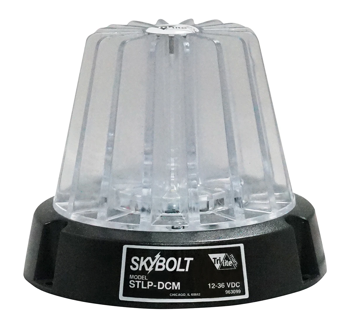 Vestil LT-M-RD4-FSL-CL Polycarbonate Magnetic Fork Truck LED DC Strobe Beacon Light 4-1/2 In