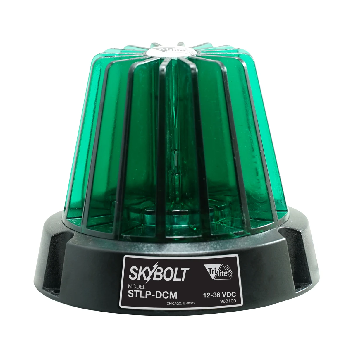 Vestil LT-M-RD4-FSL-GN Polycarbonate Magnetic Fork Truck LED DC Strobe Beacon Light 4-1/2 In