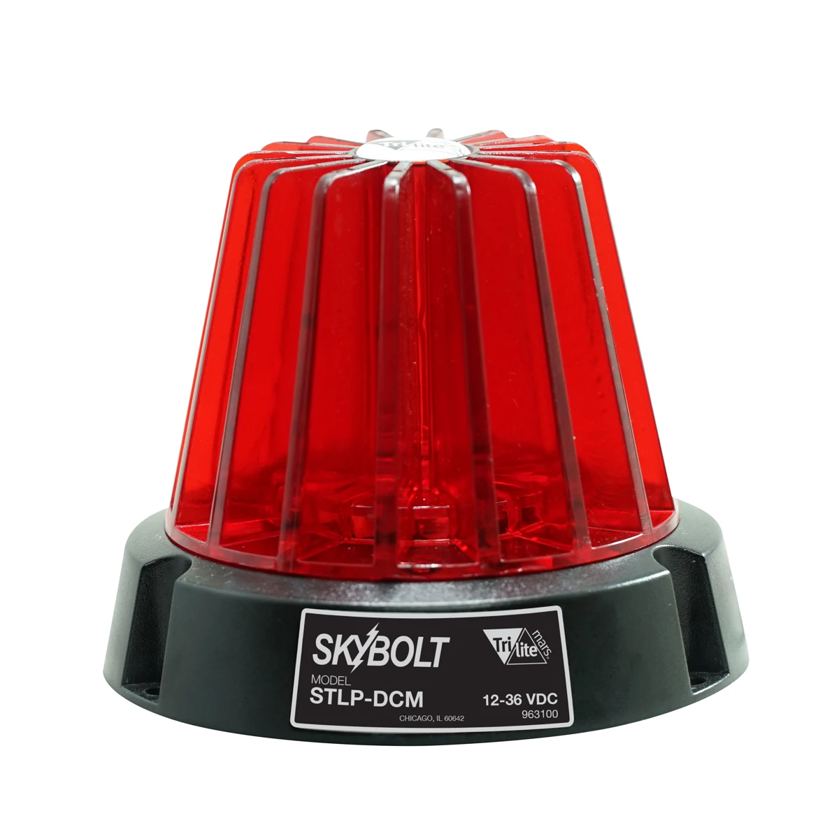 Vestil LT-M-RD4-FSL-RD Polycarbonate Magnetic Fork Truck LED DC Strobe Beacon Light 4-1/2 In