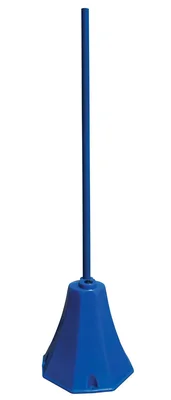 Vestil OSB-B Low Density Polyethylene Plastic Octagon Sign Base With Steel Post 8 In