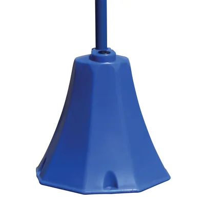 Vestil OSB-B Low Density Polyethylene Plastic Octagon Sign Base With Steel Post 8 In