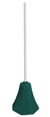 Vestil OSB-GN Low Density Polyethylene Plastic Octagon Sign Base With Steel Post 8 In