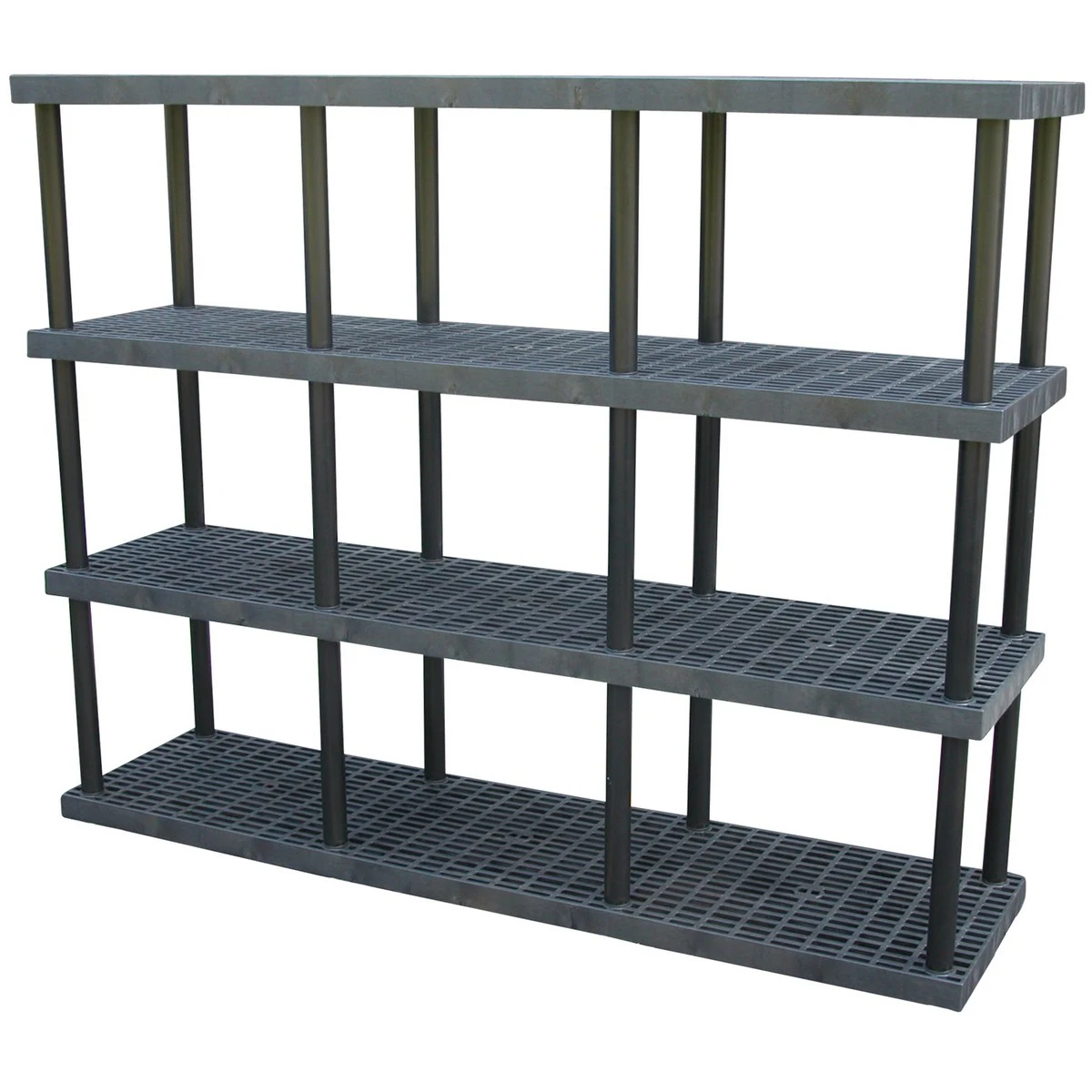 Vestil PBSS-9624-4 Plastic Bulk Shelf and Storage 4 Shelves 24 In