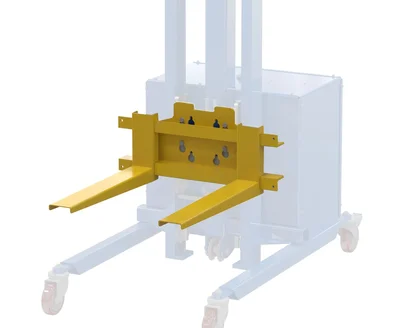 Vestil PEL-AFK Steel Pel Adjustable Fork Attachment for PEL Models Yellow The fork attachment allows the user to lift and transport a v
