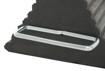Vestil RWC-8-KIT-2 Molded Rubber Wheel Chock Kit, Includes Wheel Chock WITH HANDLE, Wheel Chock Holder, and Sign, NO CHAIN Black/Yellow Whe