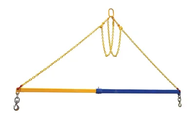 Vestil SBM-T-72-124 Steel Telescopic Spreader Beam 72-124 In