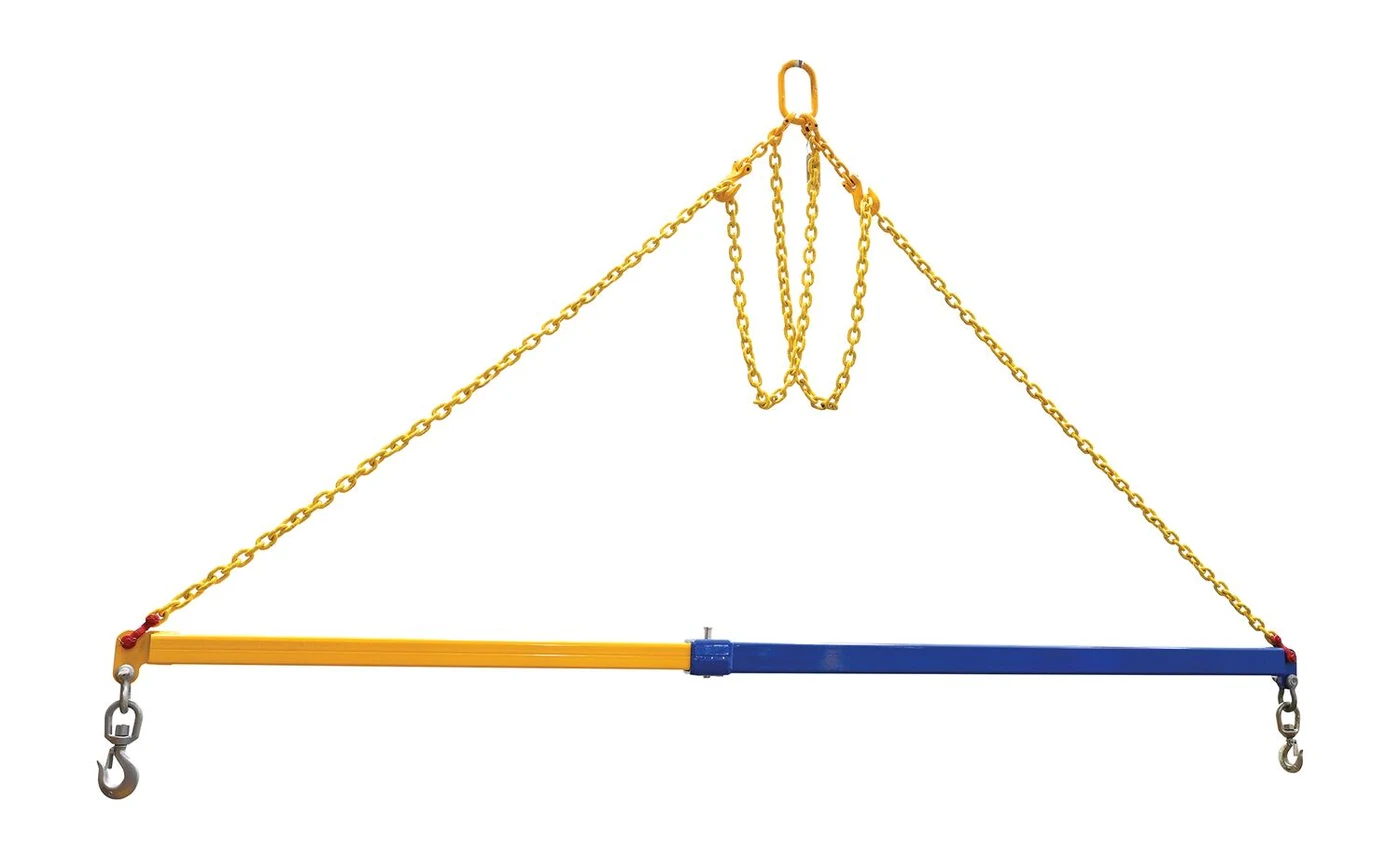 Vestil SBM-T-72-124 Steel Telescopic Spreader Beam 72-124 In