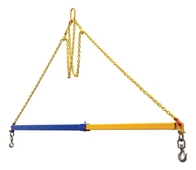 Vestil SBM-T-72-124 Steel Telescopic Spreader Beam 72-124 In